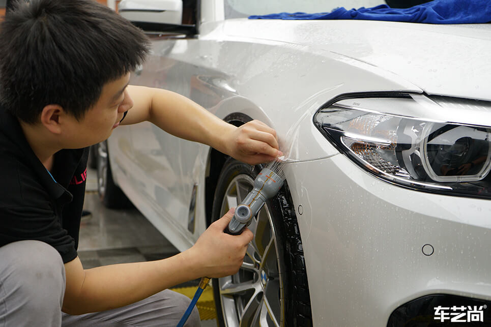 宝马5系施工隐形车衣（6）