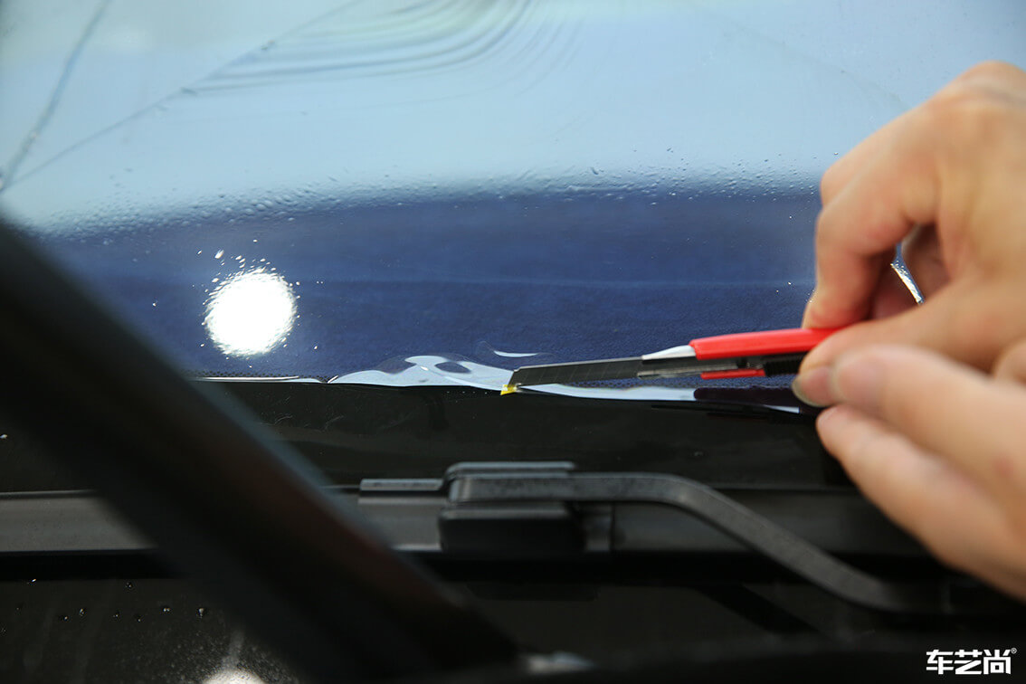 本田奥德赛选择车艺尚施工威固隔热膜，流程展示（4）