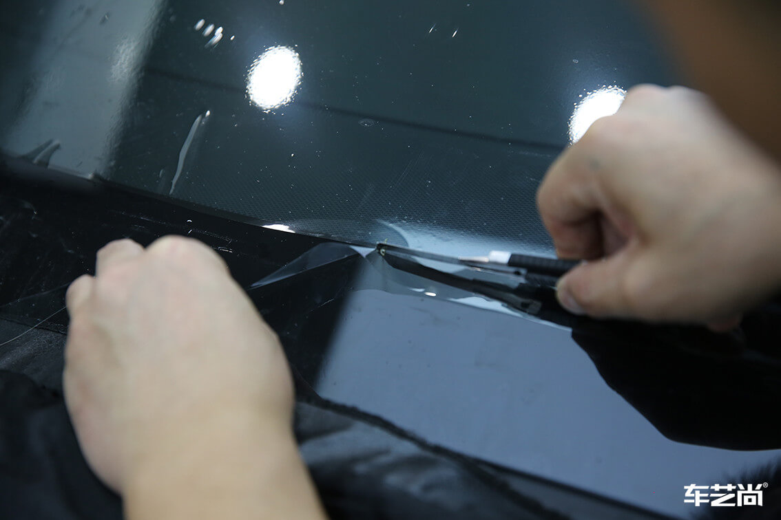 特斯拉 MODEL S威固隔热膜汽车贴膜施工案例（3）