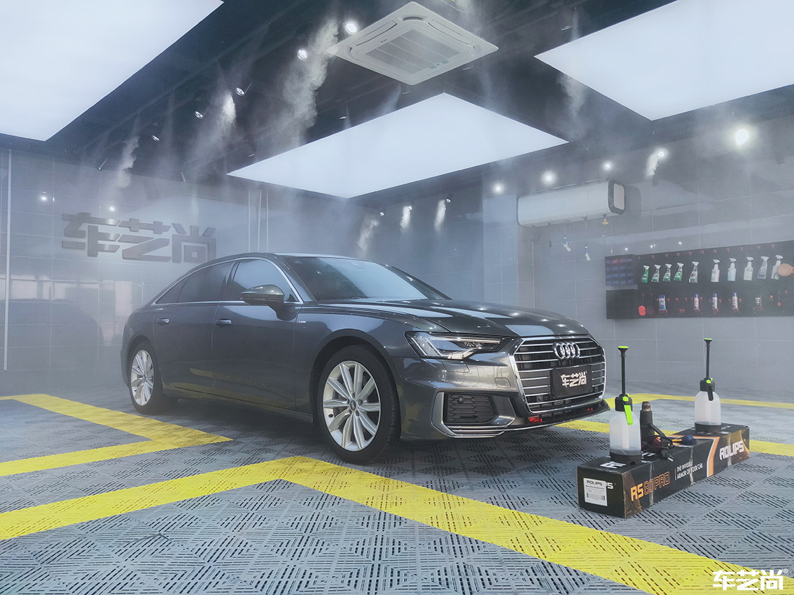 奥迪 A6L装贴罗利普斯隐形车衣，流程展示（2）