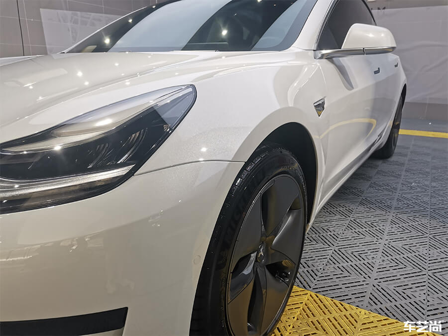 特斯拉Model 3施工罗利普斯隐形车衣案例分享（8）