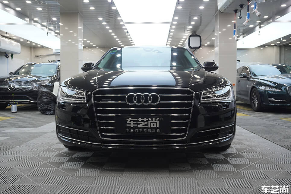 奥迪 A8装贴威固隐形车衣，施工流程展示（17）