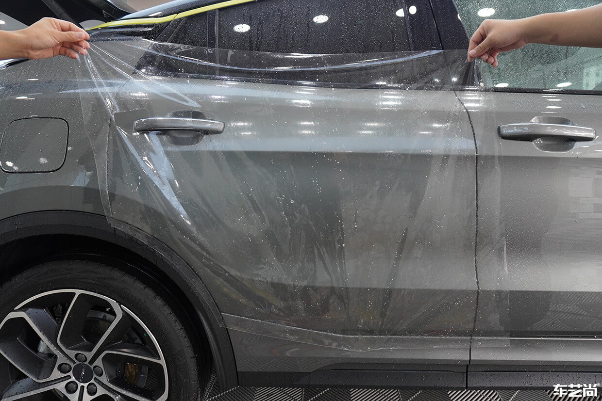 领克05施工威固隐形车衣，施工过程展示（8）