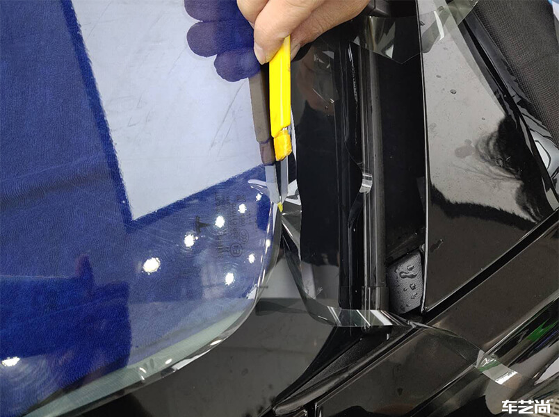 特斯拉Model 3施工威固隔热膜施工流程分享（5）