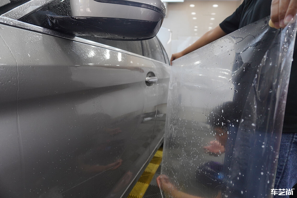 宝马530LE施工威固隐形车衣，防刮耐磨可兼得（7）