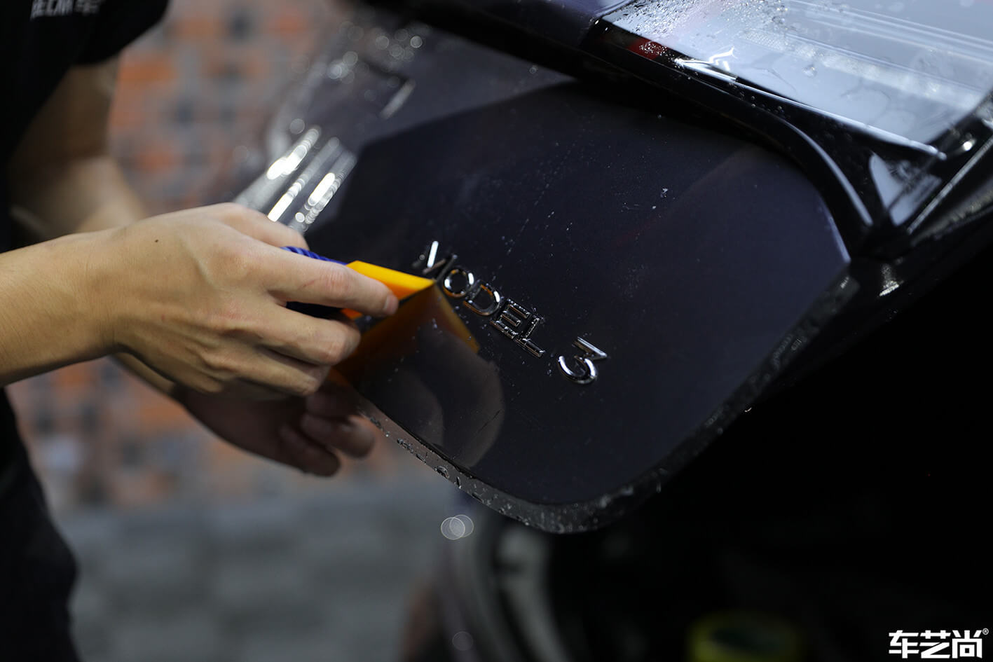 特斯拉Model 3施工威固漆面保护膜案例分享（5）