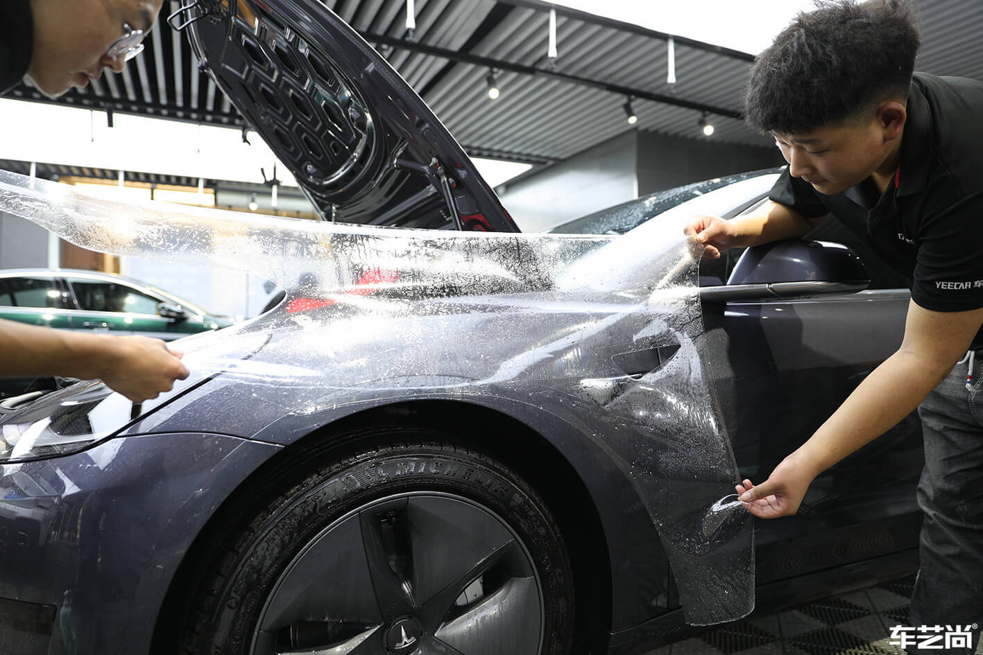 特斯拉Model 3施工威固漆面保护膜案例展示（13）