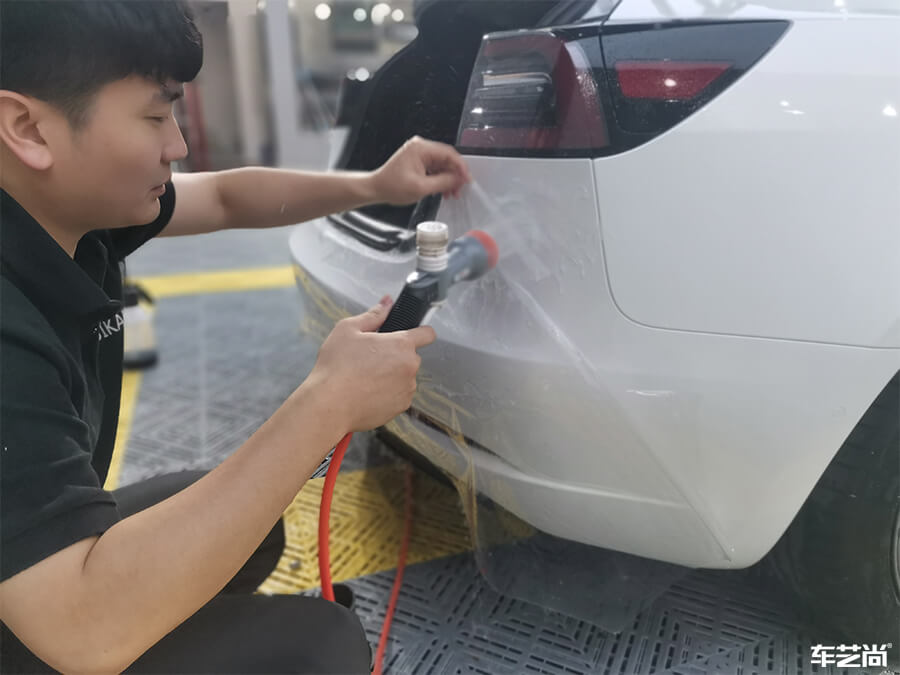 特斯拉Model 3施工罗利普斯隐形车衣案例分享（5）