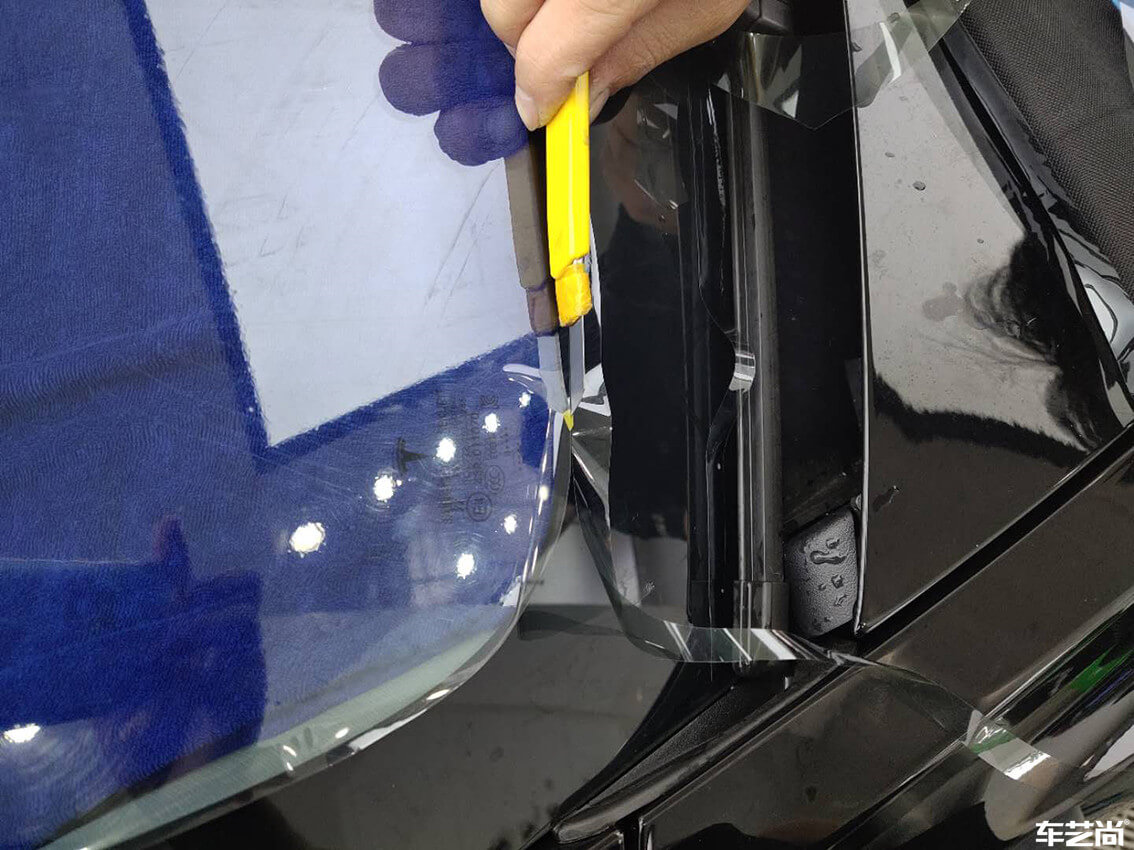 特斯拉Model 3施工威固隔热膜，多重保护（4）