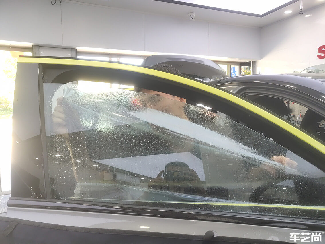 黑色领克05 车艺尚御水路店施工（11）