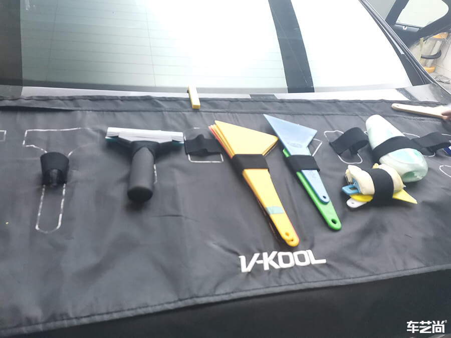 宝马7系装贴威固V70+K35，施工流程展示（1）