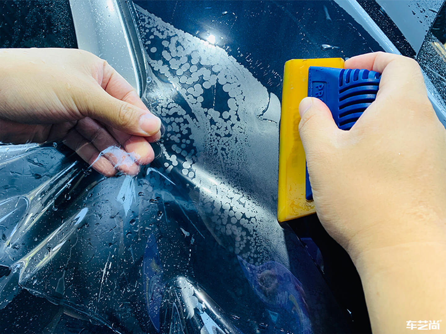 宝马X3施工威固隐形车衣，装贴流程展示（10）