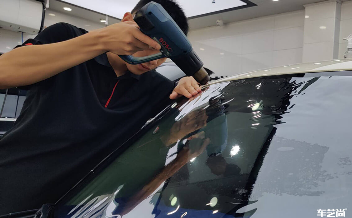 车艺尚为Mini装贴威固玻璃膜，施工案例展示（11）