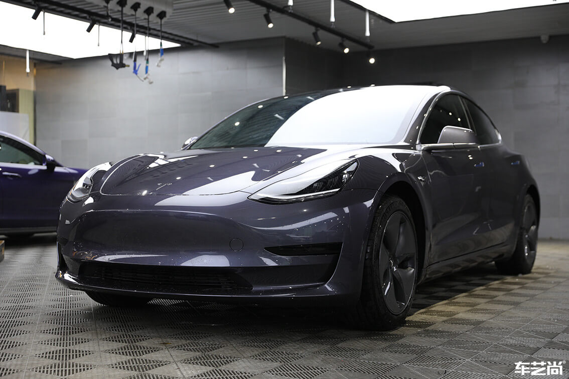 特斯拉Model 3施工威固漆面保护膜案例展示（14）