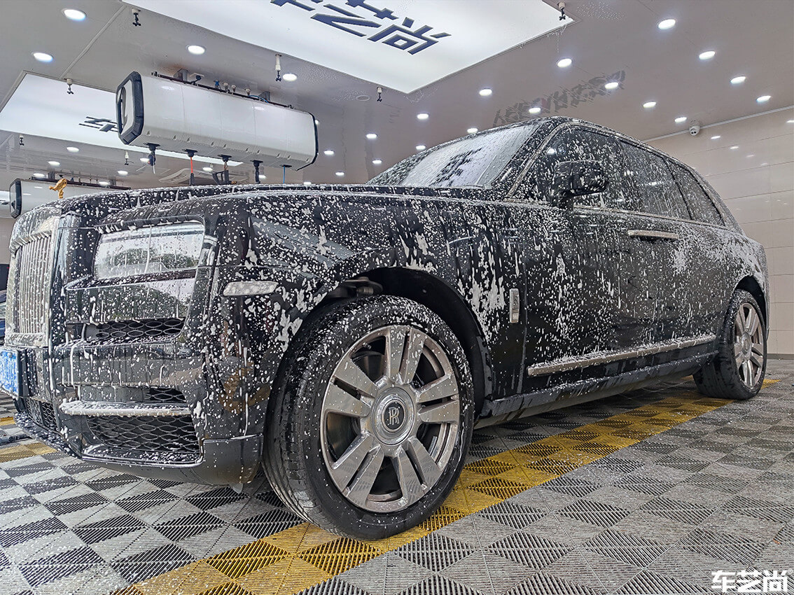 劳斯莱斯库里南在车艺尚杭州旗舰店施工流程展示（2）