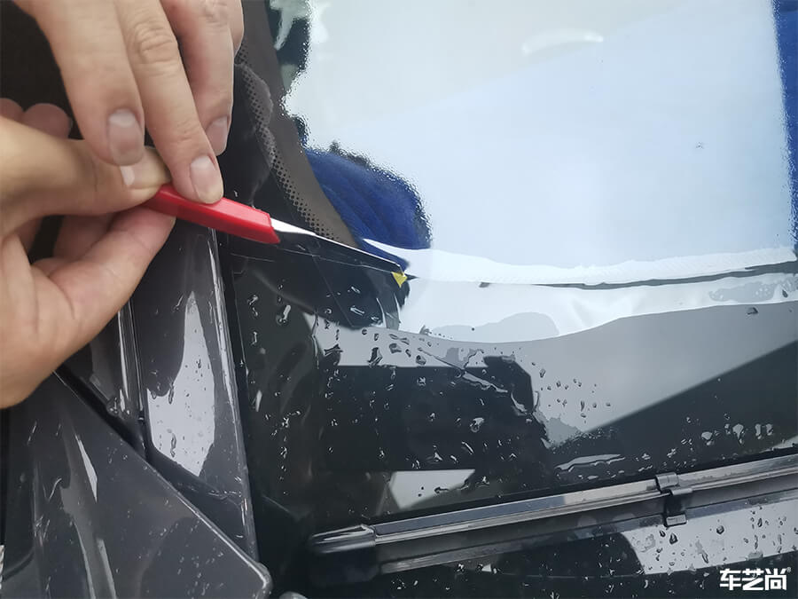 宝马7系装贴威固V70+K35，施工流程展示（12）