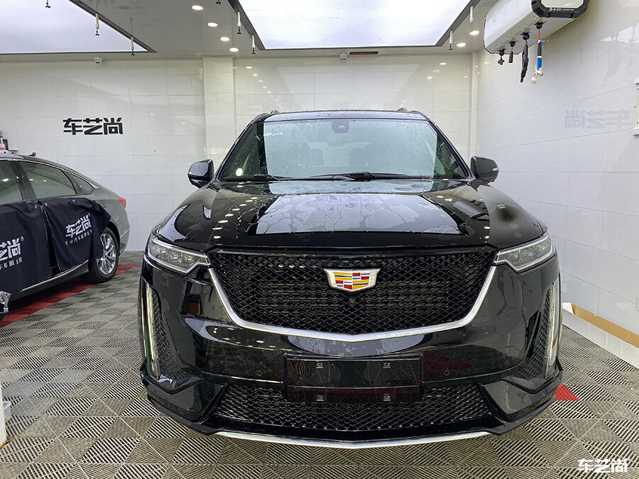 凯迪拉克装贴威固隔热膜，案例流程展示（1）