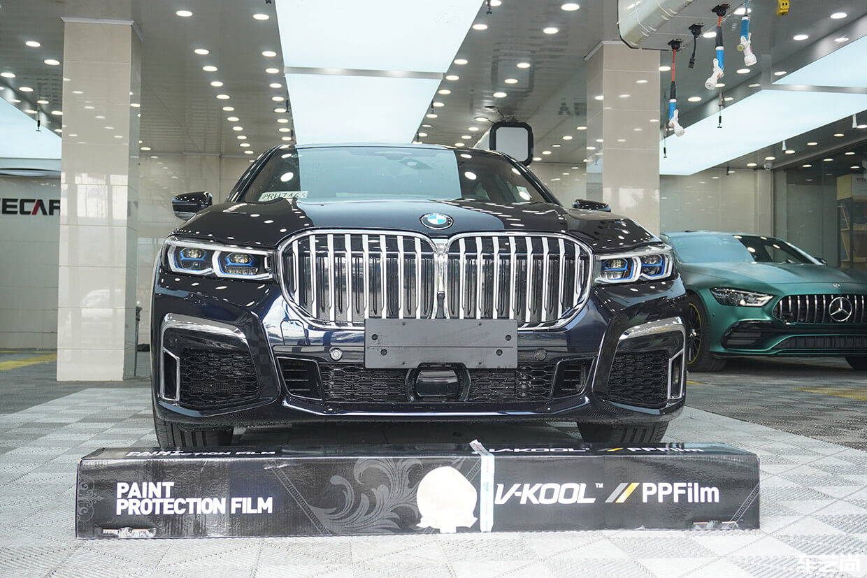 宝马7系装贴威固隐形车衣，案例流程展示（17）