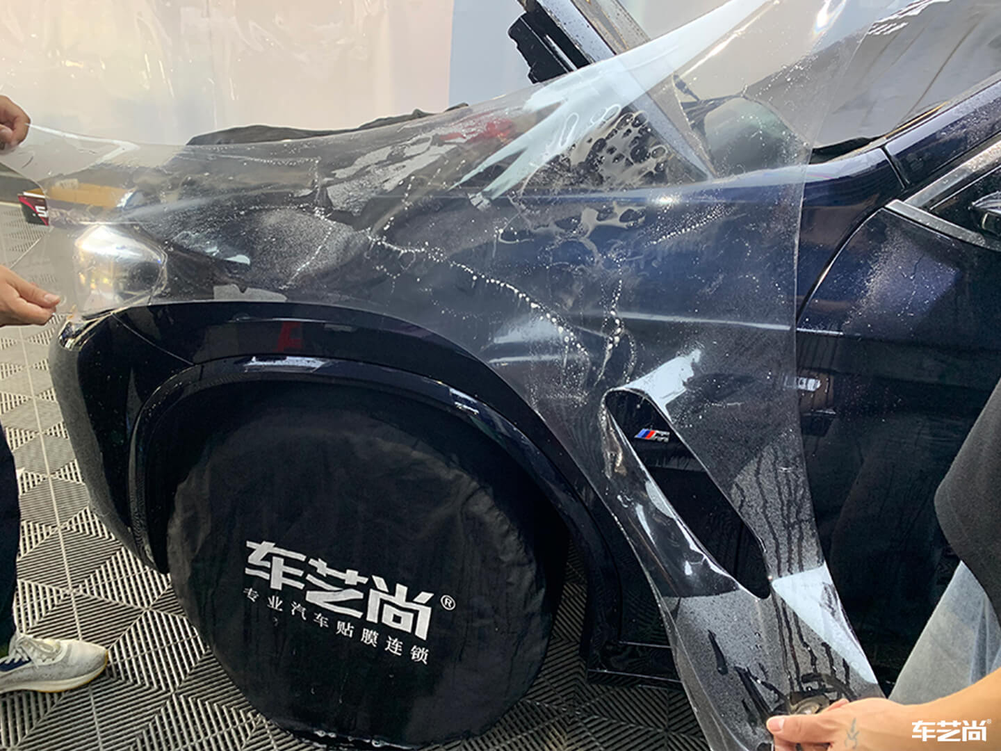 宝马X3施工威固隐形车衣，装贴流程展示（7）