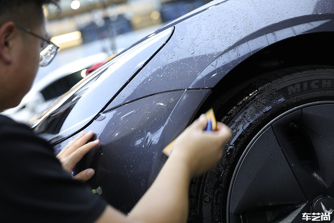 特斯拉Model 3施工威固漆面保护膜案例展示（1）