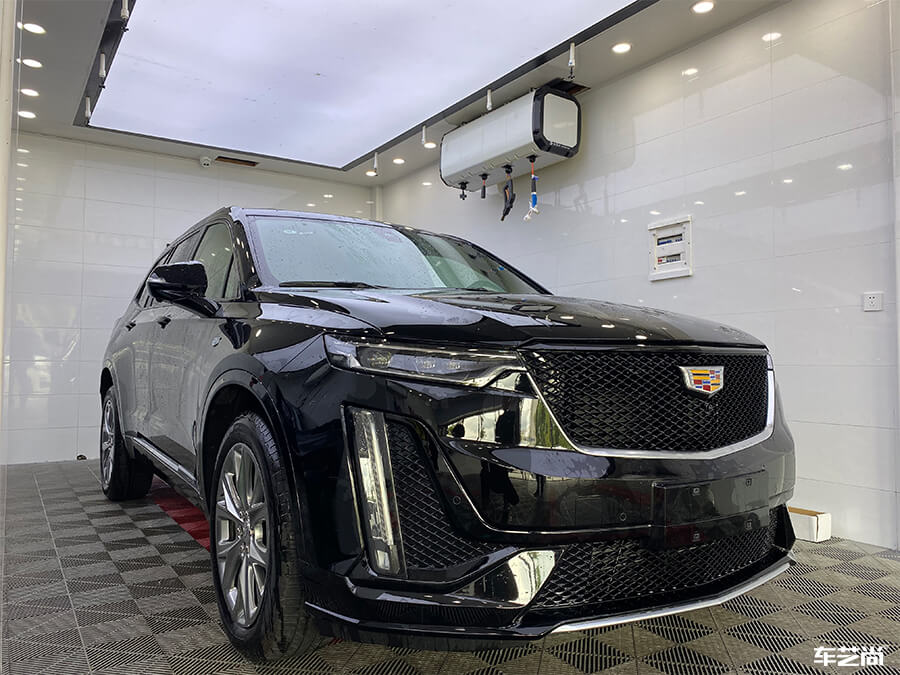 凯迪拉克装贴威固隔热膜，案例流程展示（12）