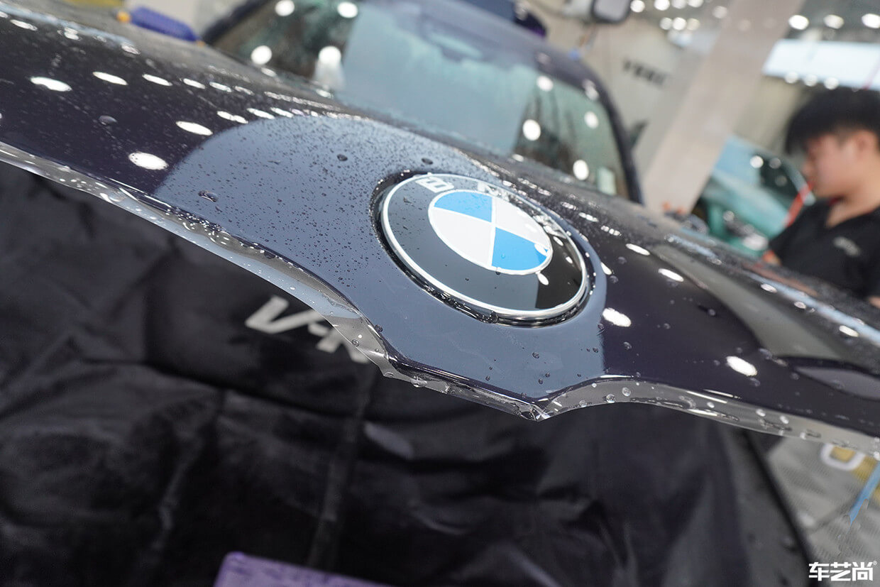 宝马7系装贴威固隐形车衣，案例流程展示（7）