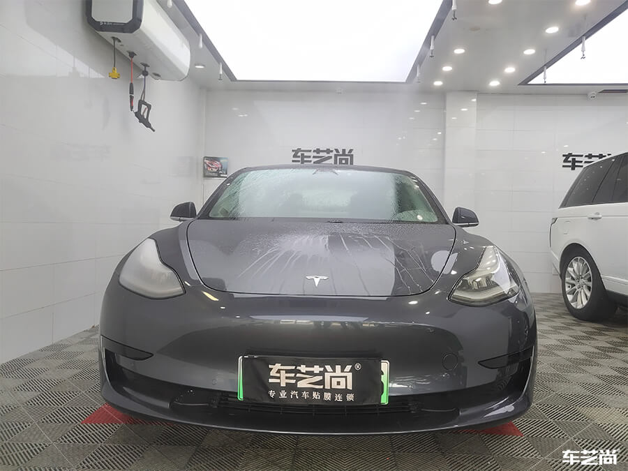 特斯拉Model 3装贴威固漆面保护膜案例分享（2）