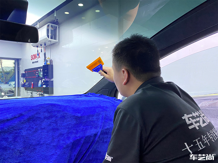 特斯拉Model X施工威固漆面保护膜案例分享（7）