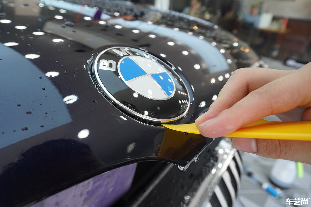 宝马7系装贴威固隐形车衣，案例流程展示（8）