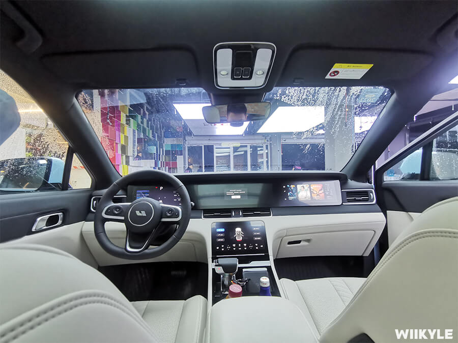 理想ONE实贴WIIKYLE玻璃膜+隐形车衣（1）