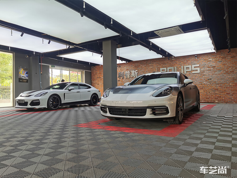 帕拉梅拉贴改色膜施工前后对比~（2）