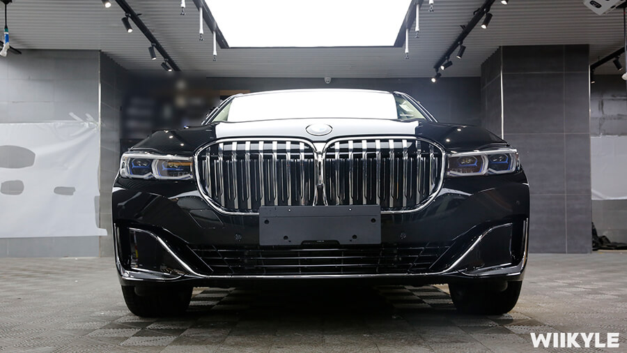 宝马7系装贴WIIKYLE玻璃膜，施工流程展示（18）