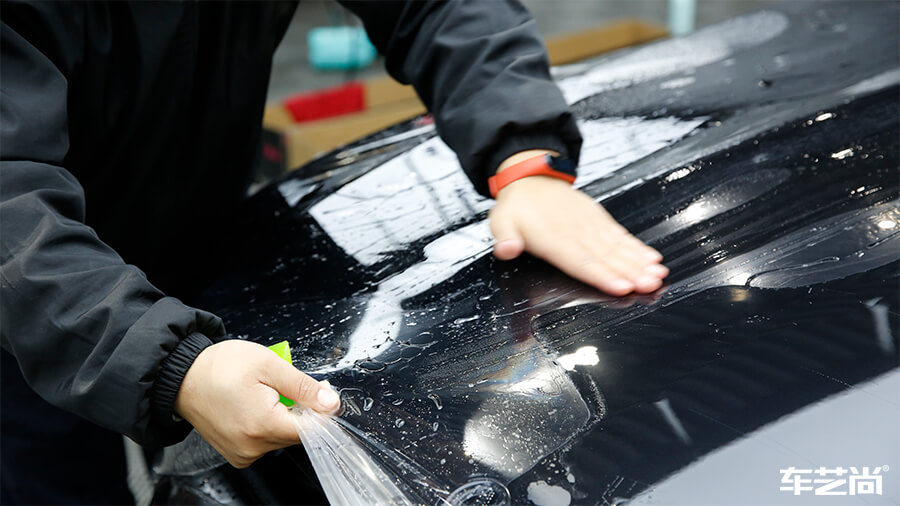 奔驰E300L装贴威固漆面保护膜案例展示（11）