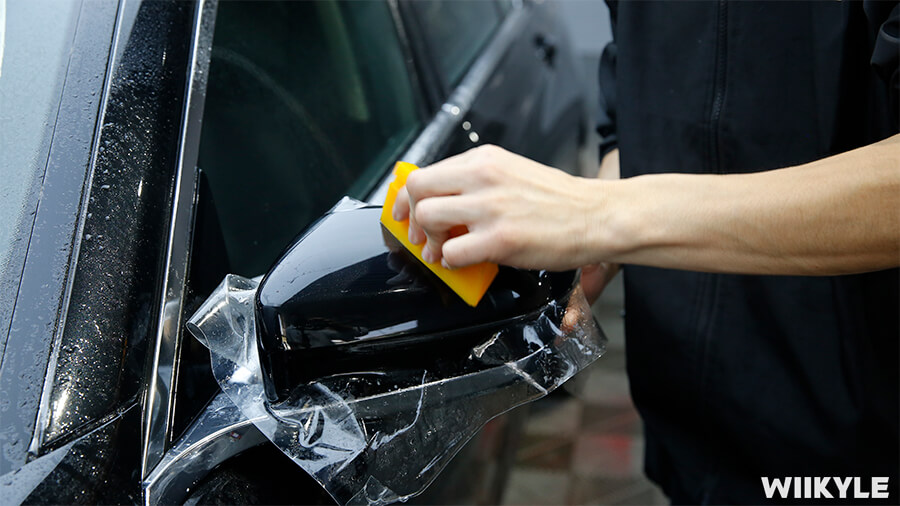宝马7系装贴WIIKYLE玻璃膜，施工流程展示（6）