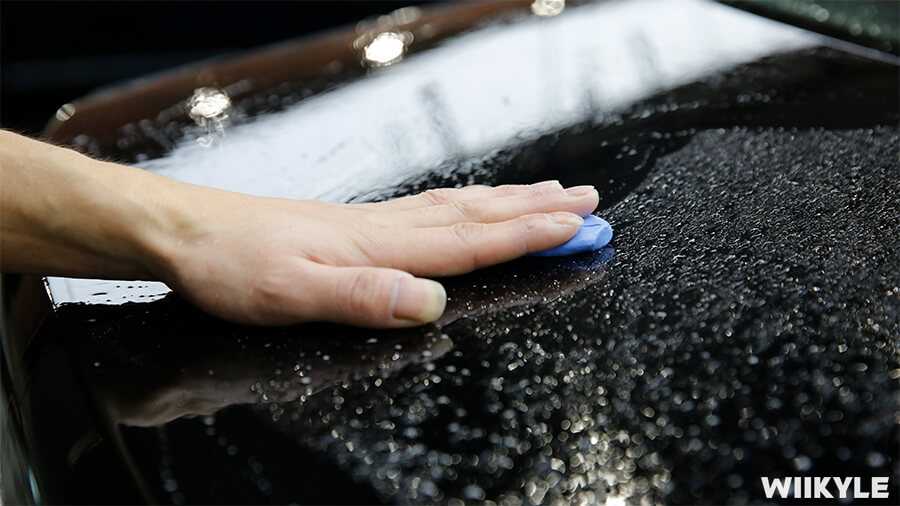 宝马7系装贴WIIKYLE玻璃膜，施工流程展示（3）