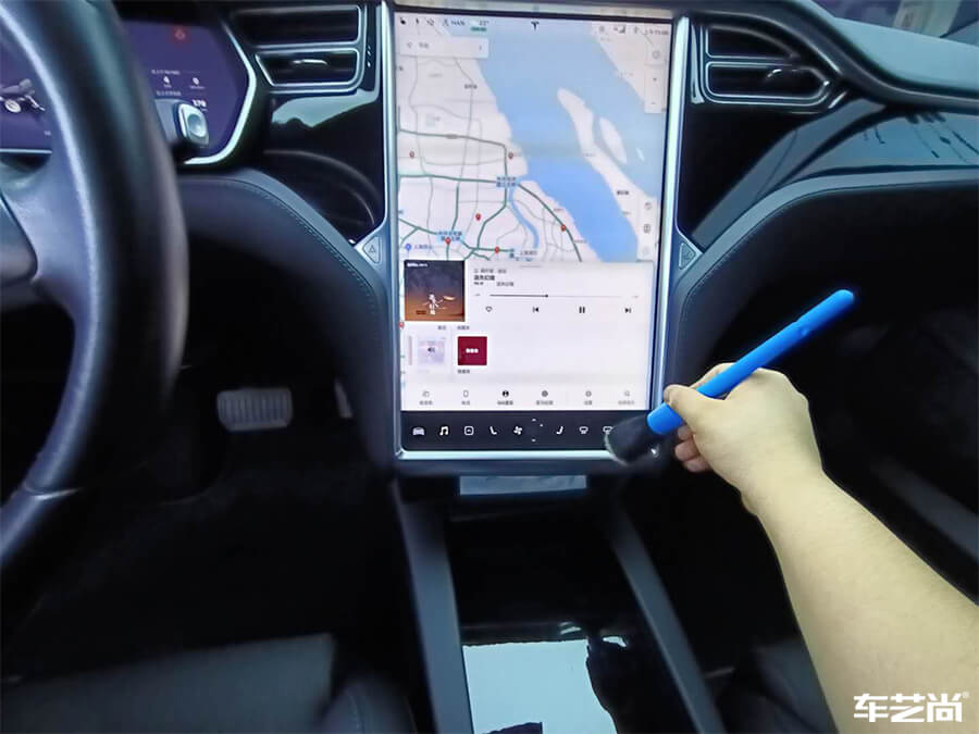 特斯拉 Model3施工威固玻璃膜展示（3）