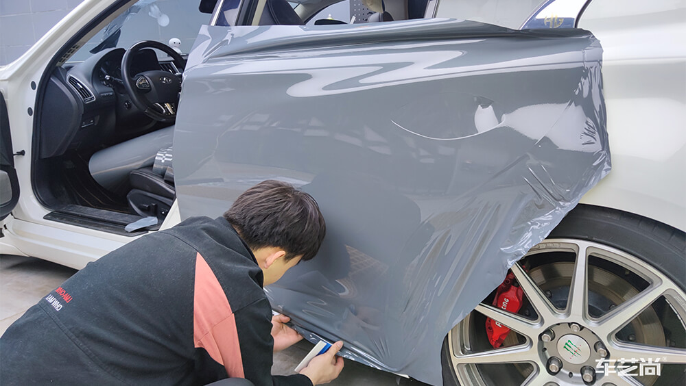 英菲尼迪改色膜施工步骤~