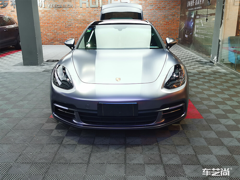 帕拉梅拉贴改色膜施工前后对比~（10）