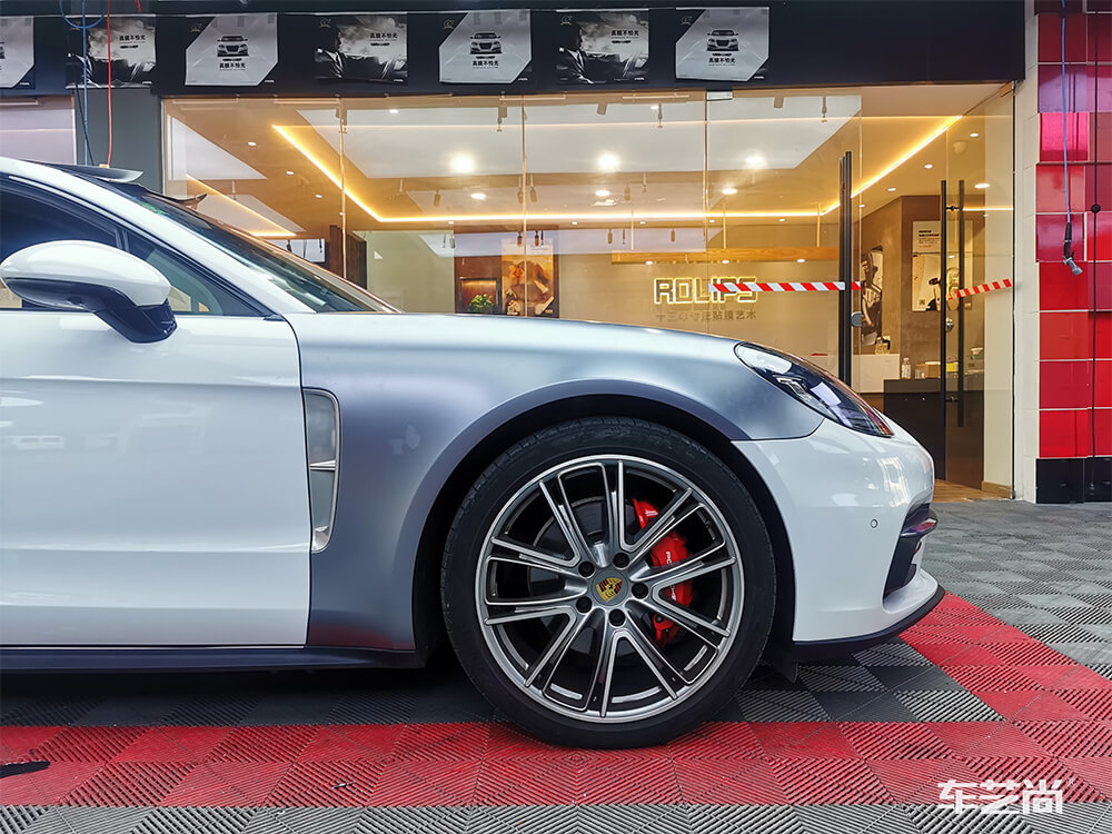 帕拉梅拉贴改色膜施工前后对比~（4）