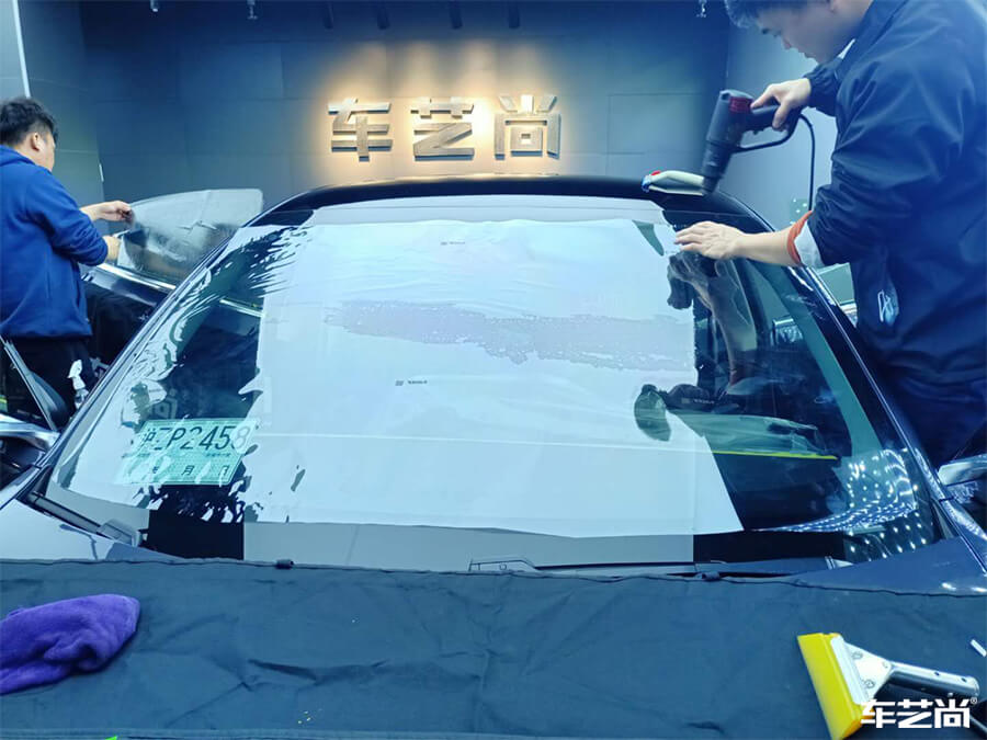 特斯拉 Model3施工威固玻璃膜展示（8）