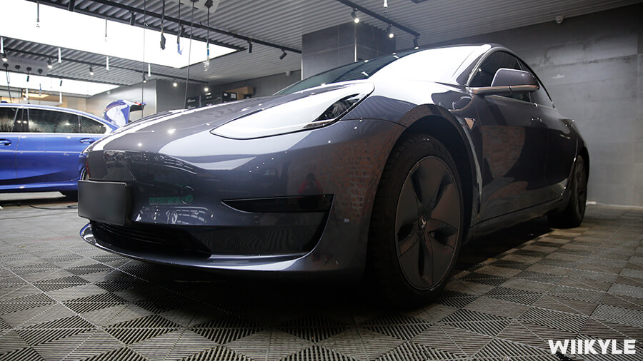 特斯拉Model 3施工WIIKYLE隔热膜，案例展示（12）