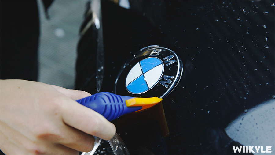 宝马7系装贴WIIKYLE玻璃膜，施工流程展示（8）