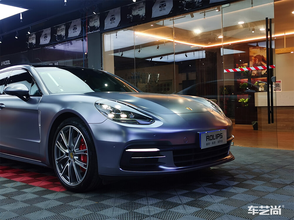 帕拉梅拉贴改色膜施工前后对比~（9）