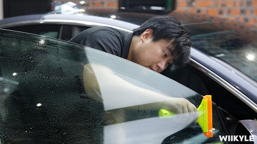 特斯拉Model 3施工WIIKYLE隔热膜，案例展示（8）