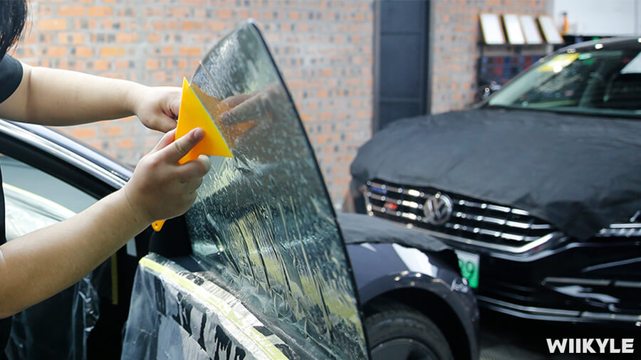 特斯拉Model 3施工WIIKYLE隔热膜，案例展示（9）