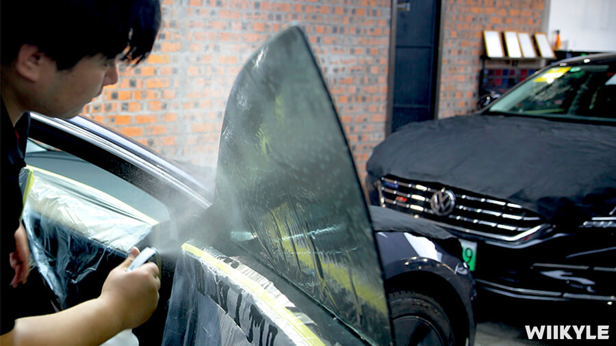 特斯拉Model 3施工WIIKYLE隔热膜，案例展示（7）