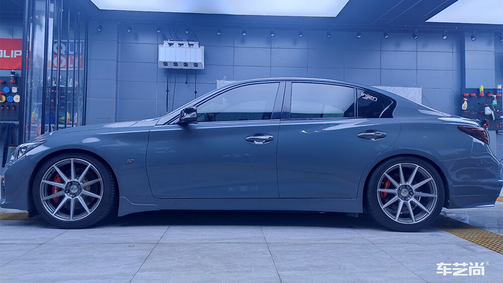 英菲尼迪实贴高光灰改色案例~（2）