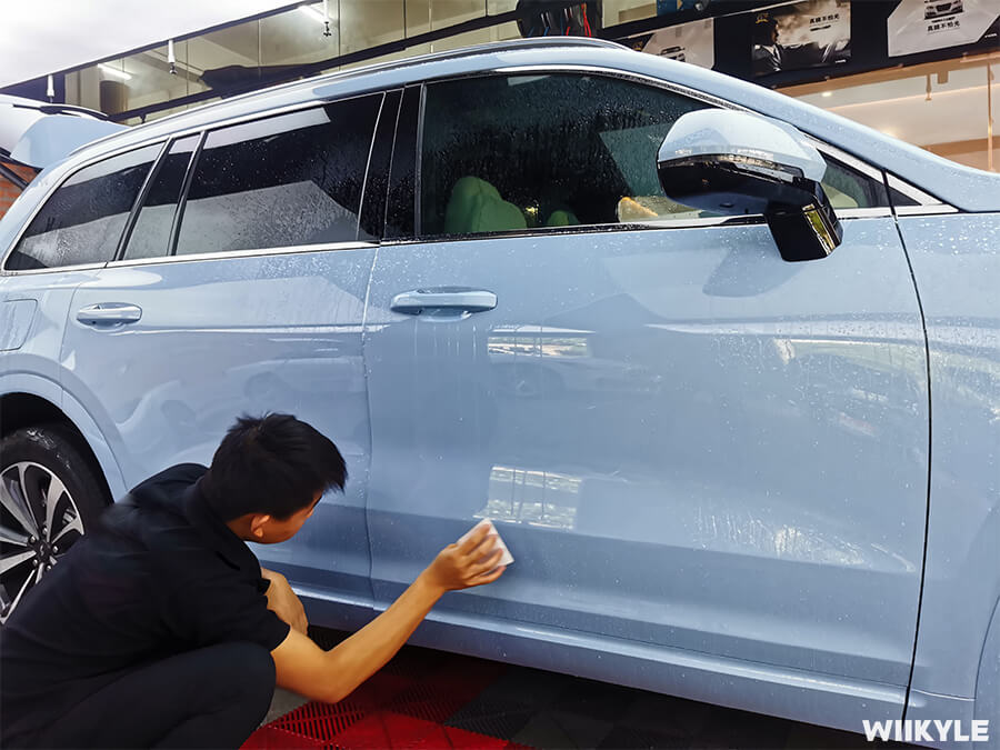 理想ONE实贴WIIKYLE玻璃膜+隐形车衣（12）
