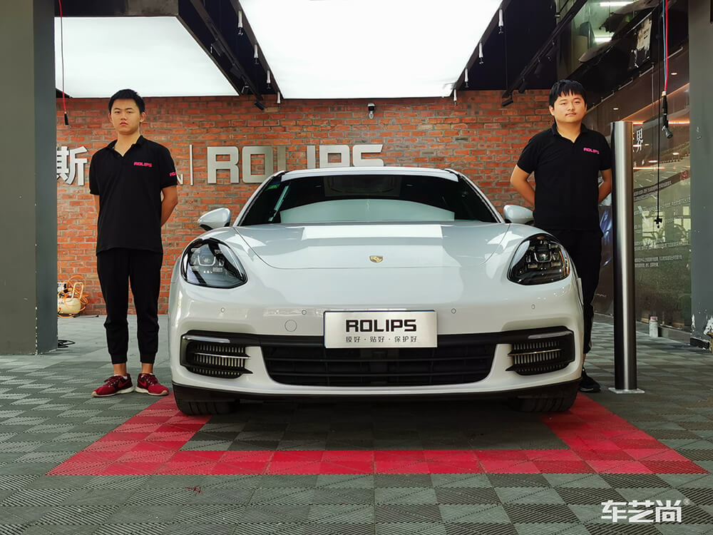 帕拉梅拉贴改色膜施工前后对比~