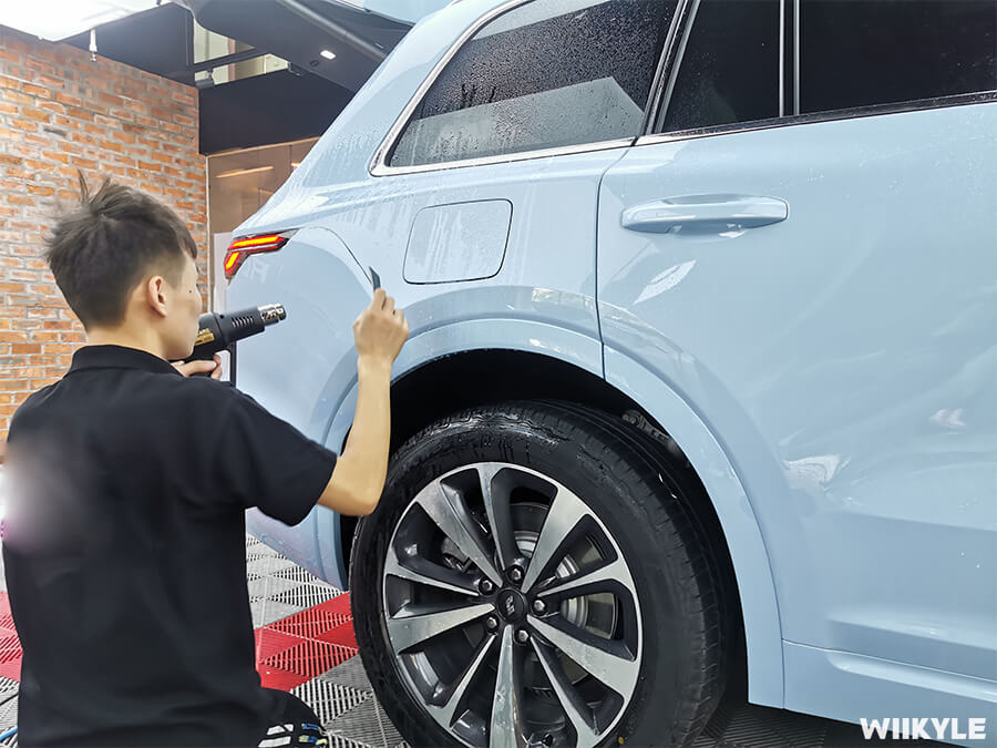 理想ONE实贴WIIKYLE玻璃膜+隐形车衣（11